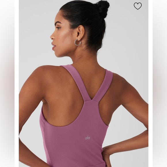 ALO YOGA airbrush real dress in soft mulberry - Picture 3 of 5